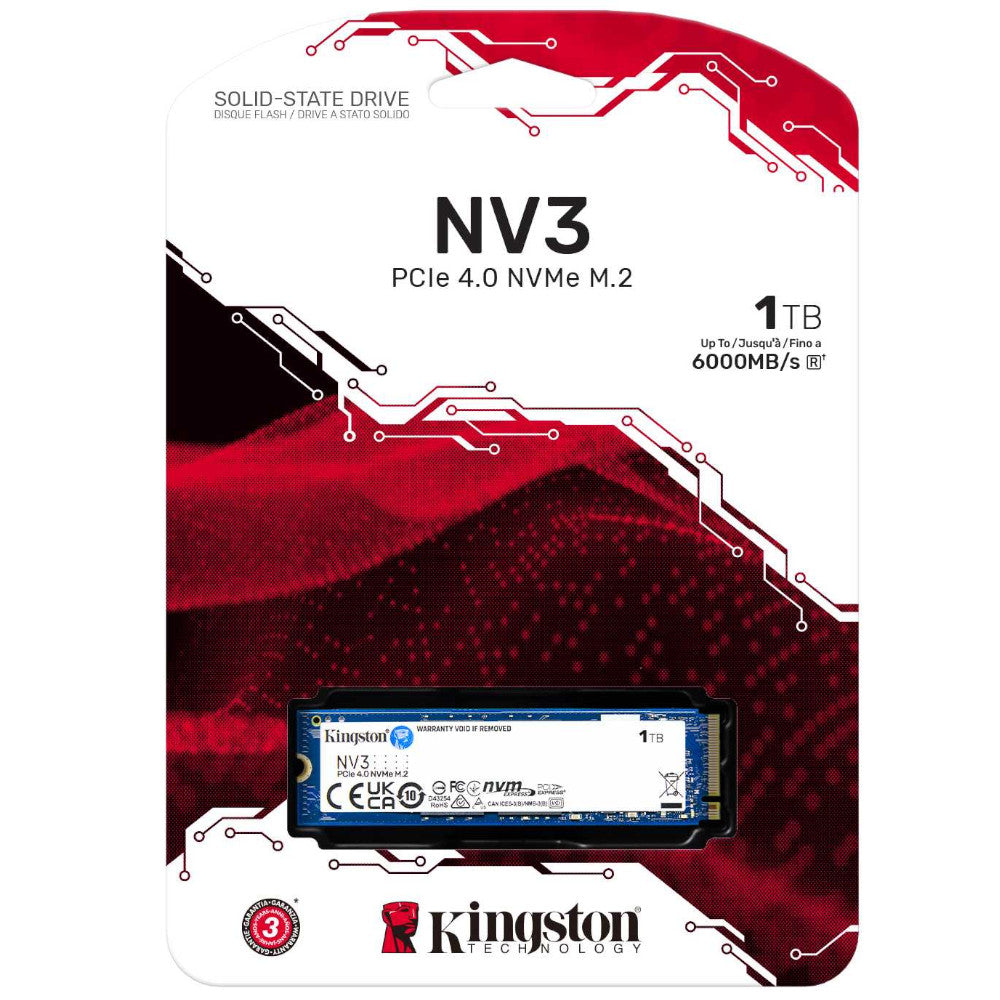 Kingston NV3 PCLe 4.0 NVME M.2 1TB